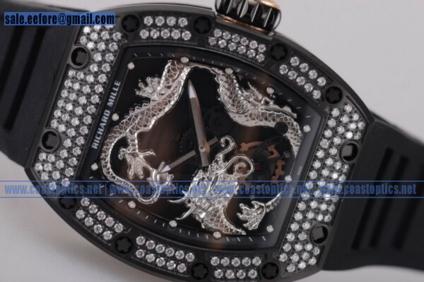 Richard Mille Tourbillon RM 057 Dragon Watch PVD 1:1 Clone